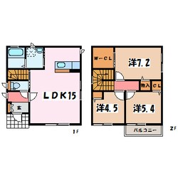 松本駅 徒歩17分 1-2階の物件間取画像